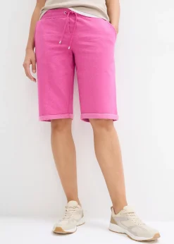 Bermuda en molleton à ourlet