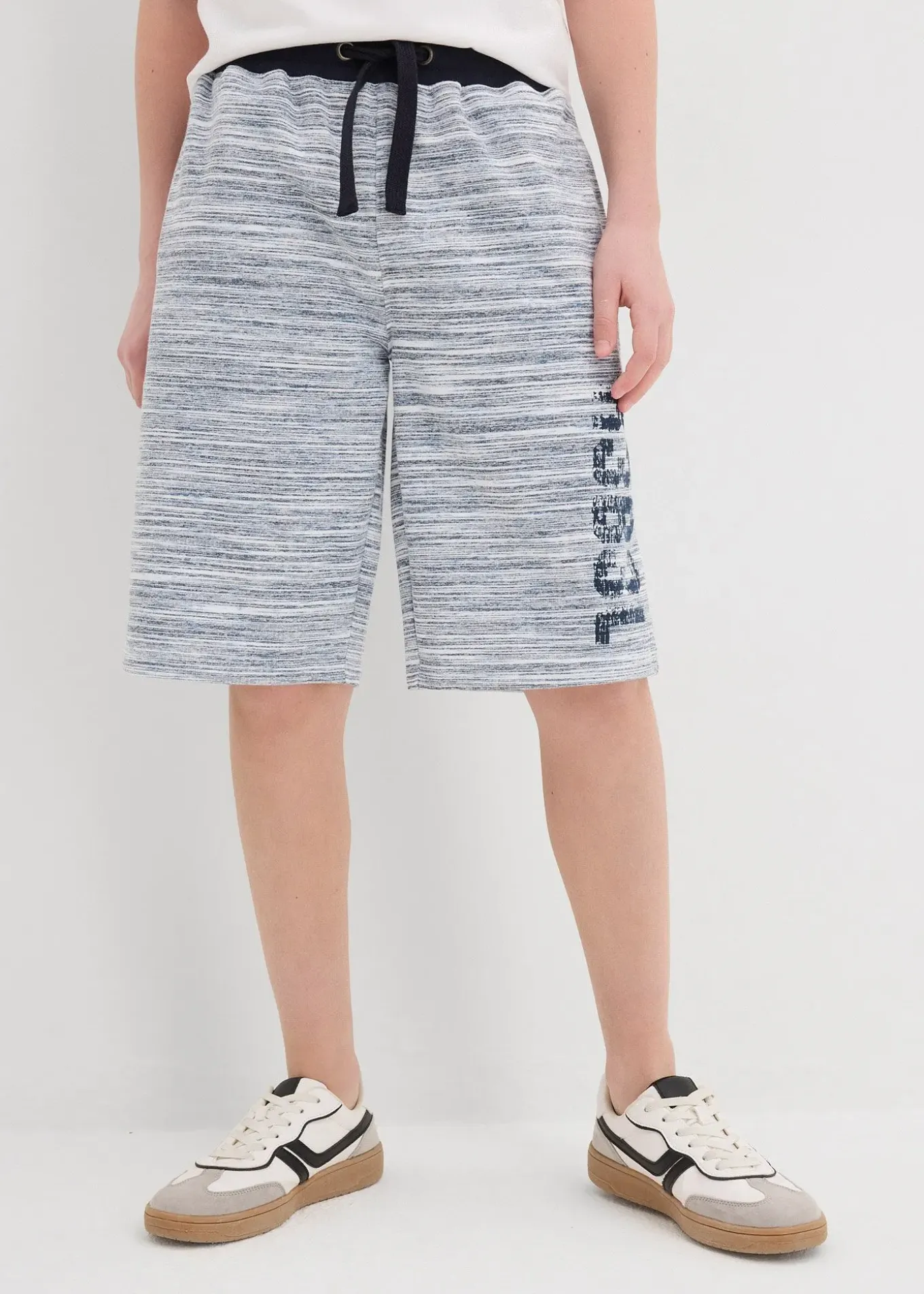 Bermuda en molleton doux, coton mélangé