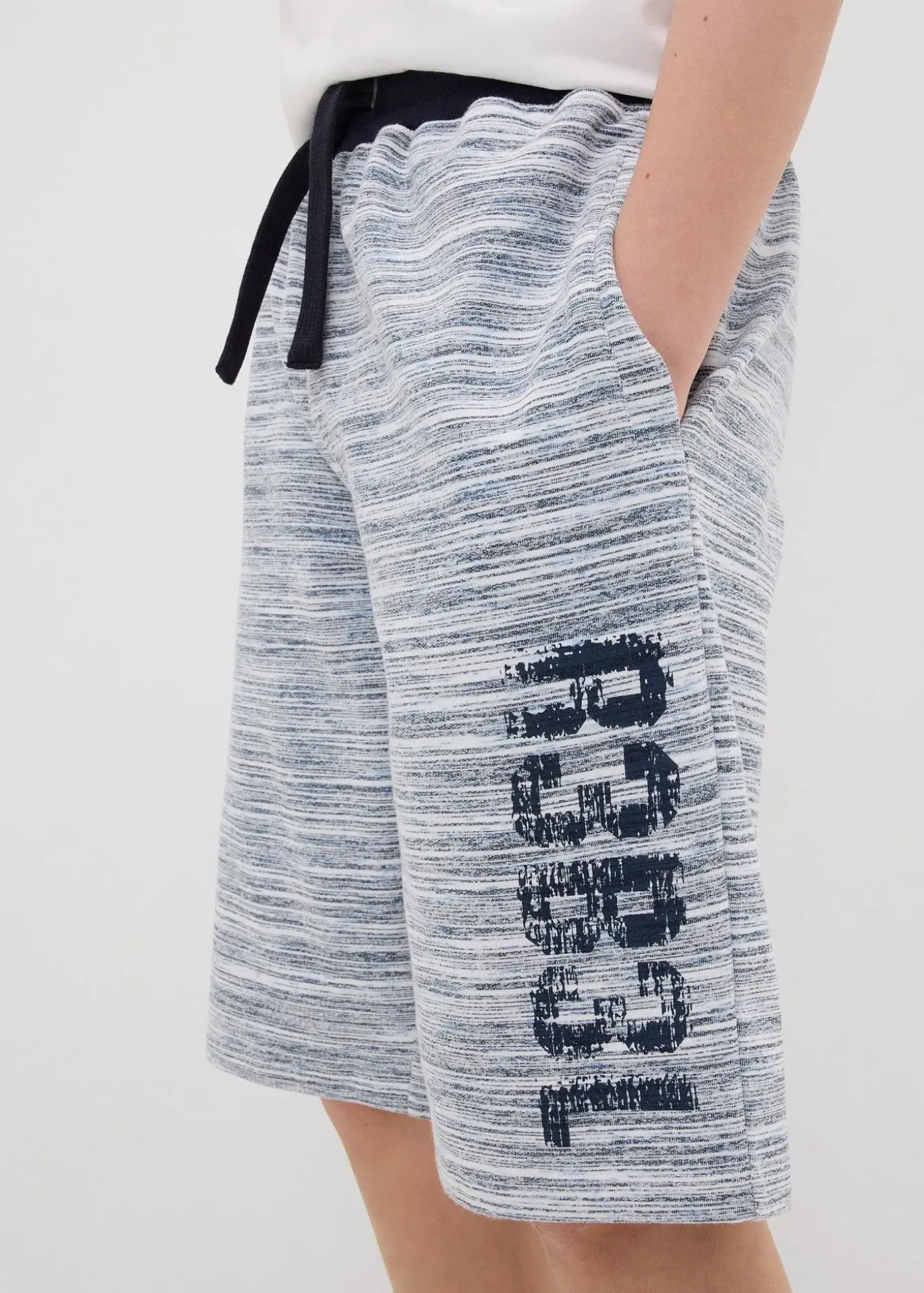 Bermuda en molleton doux, coton mélangé