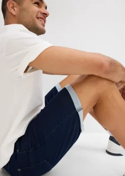 Bermuda en molleton effet jean, Regular