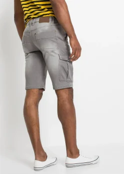 Bermuda en sweat effet jean, regular