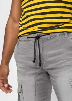 Bermuda en sweat effet jean, regular