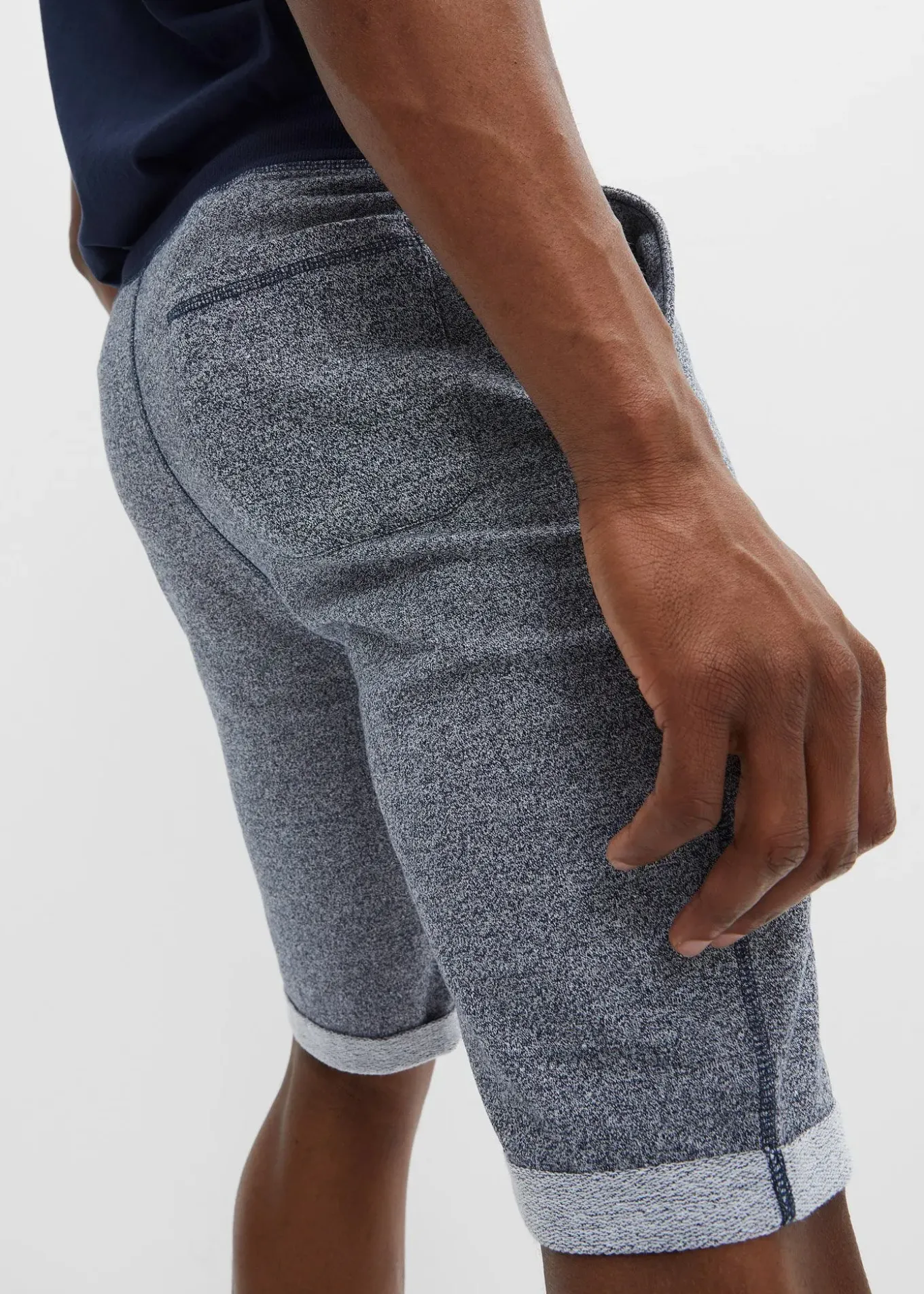 Bermuda en sweat effet jean