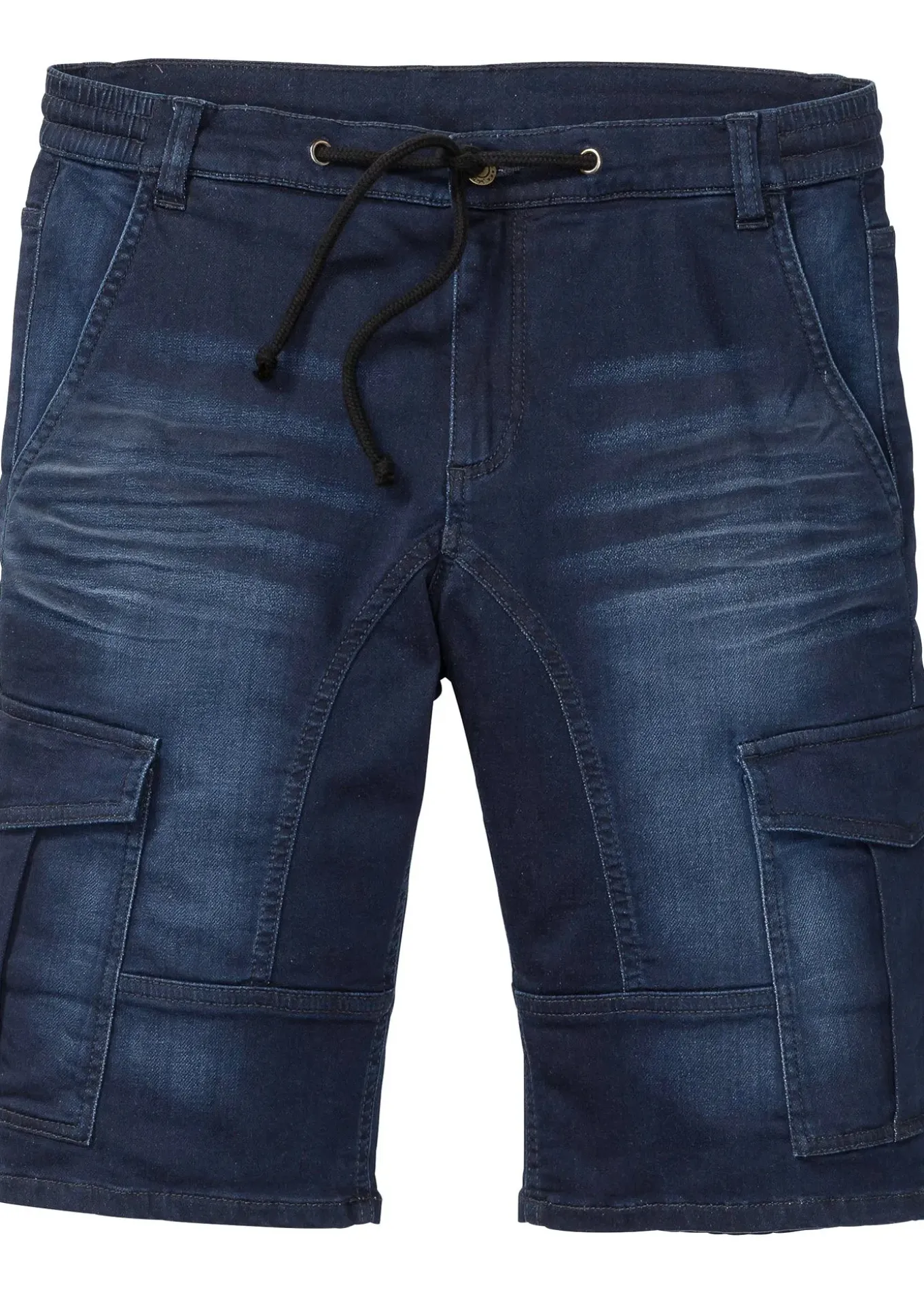 Bermuda en sweat effet jean, regular