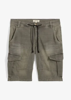 Bermuda en sweat effet jean, regular