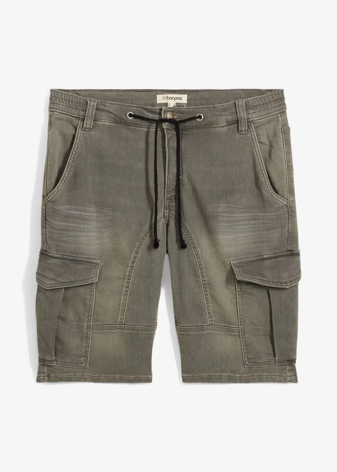 Bermuda en sweat effet jean, regular