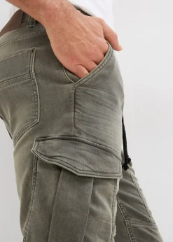 Bermuda en sweat effet jean, regular