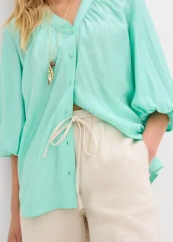 Bermuda fluide en viscose mélangée