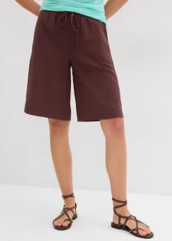 Bermuda fluide en viscose mélangée