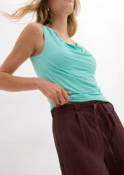 Bermuda fluide en viscose mélangée