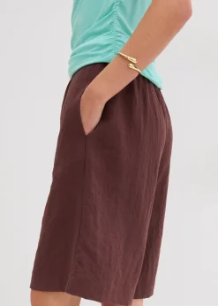 Bermuda fluide en viscose mélangée