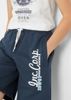 Bermuda garçon en molleton de coton