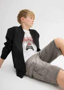 Bermuda jean en molleton, Regular