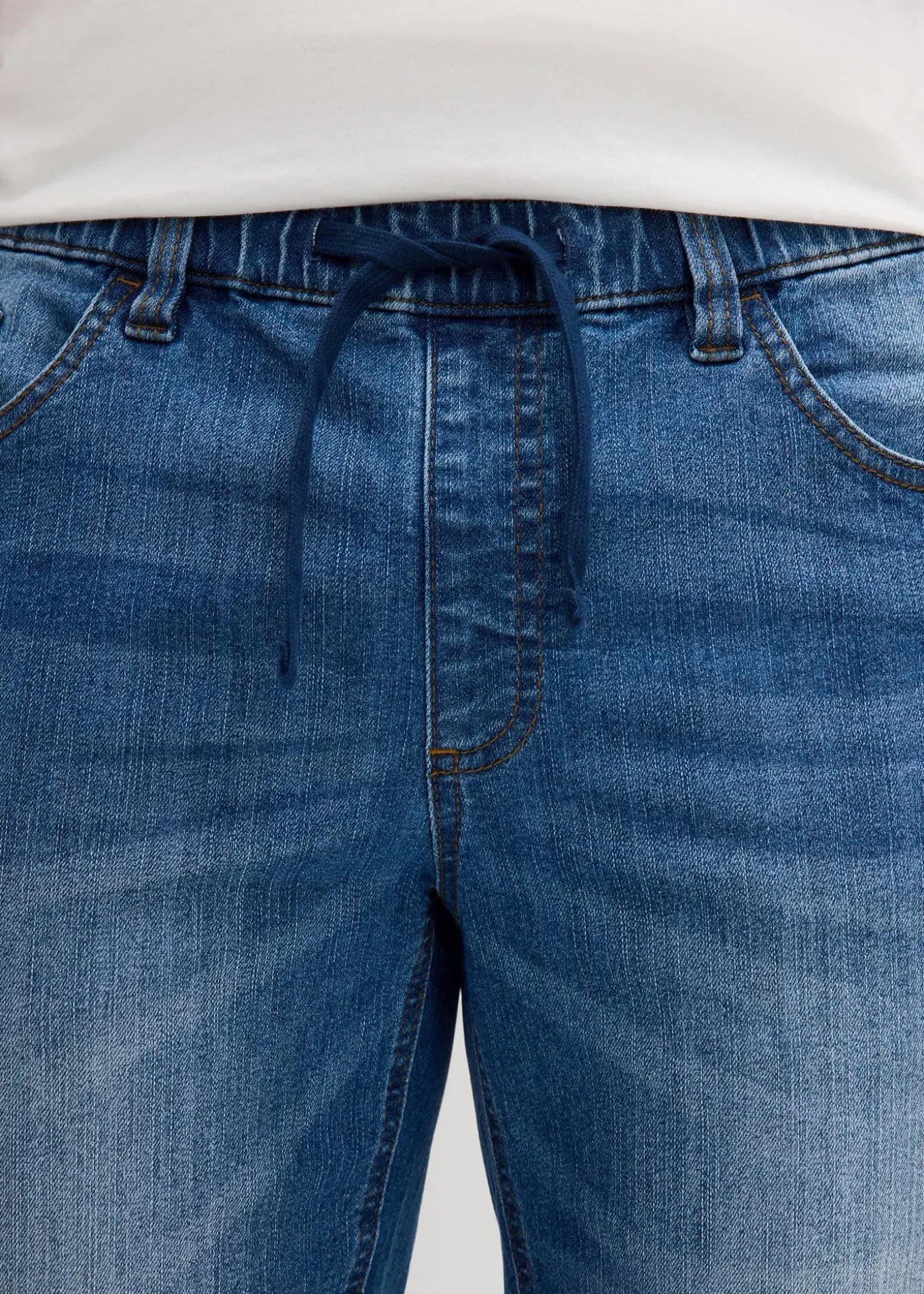 Bermuda léger en jean et molleton, Regular