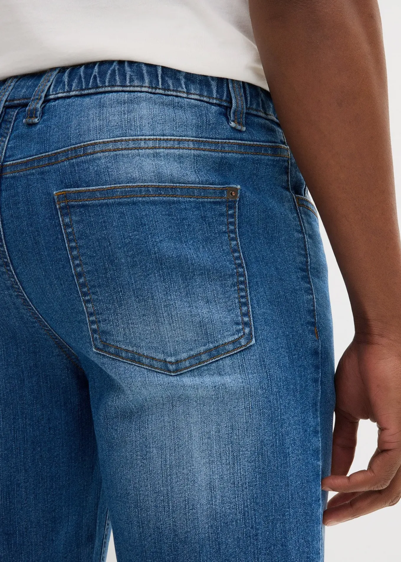 Bermuda léger en jean et molleton, Regular