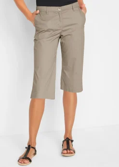 Bermuda long à taille élastiquée