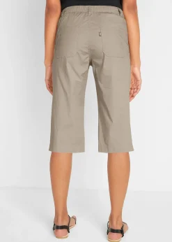 Bermuda long à taille élastiquée