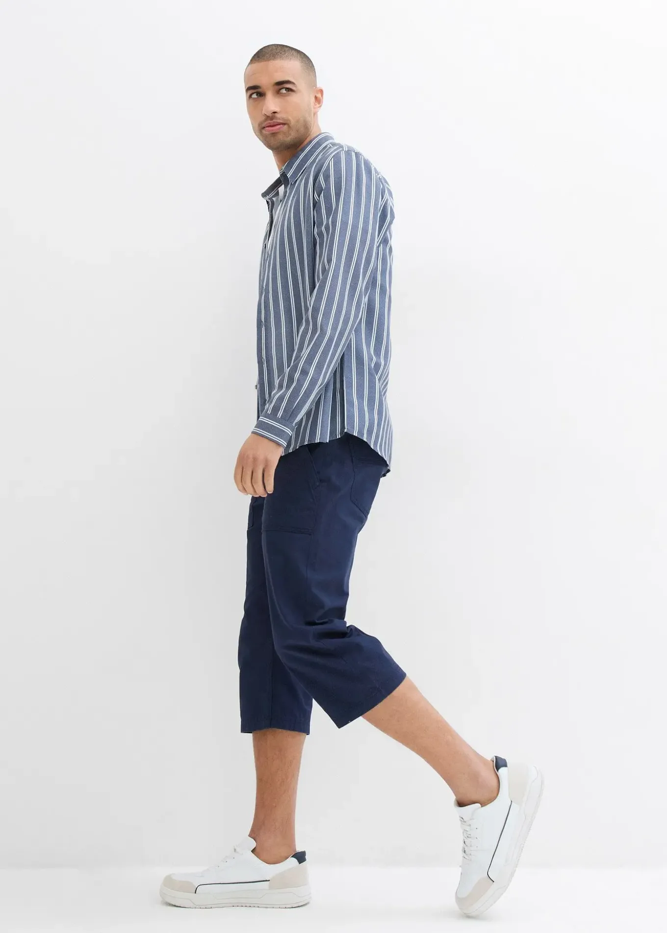 Bermuda long avec poches plaquées, Regular Fit