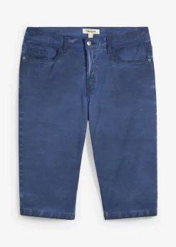 Bermuda long en toile délavée, regular