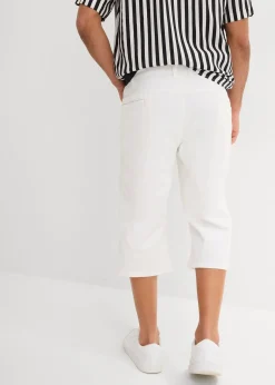 Bermuda long et léger en jean extensible, Regular