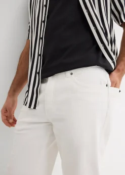 Bermuda long et léger en jean extensible, Regular