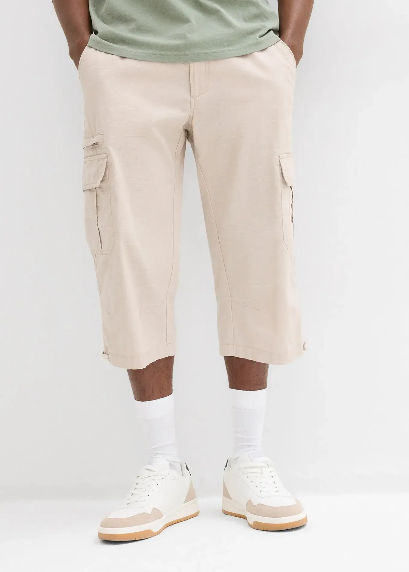 Bermuda long poches cargo regular 100% coton