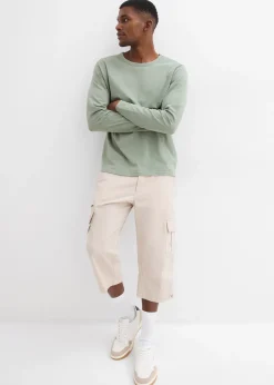 Bermuda long poches cargo regular 100% coton