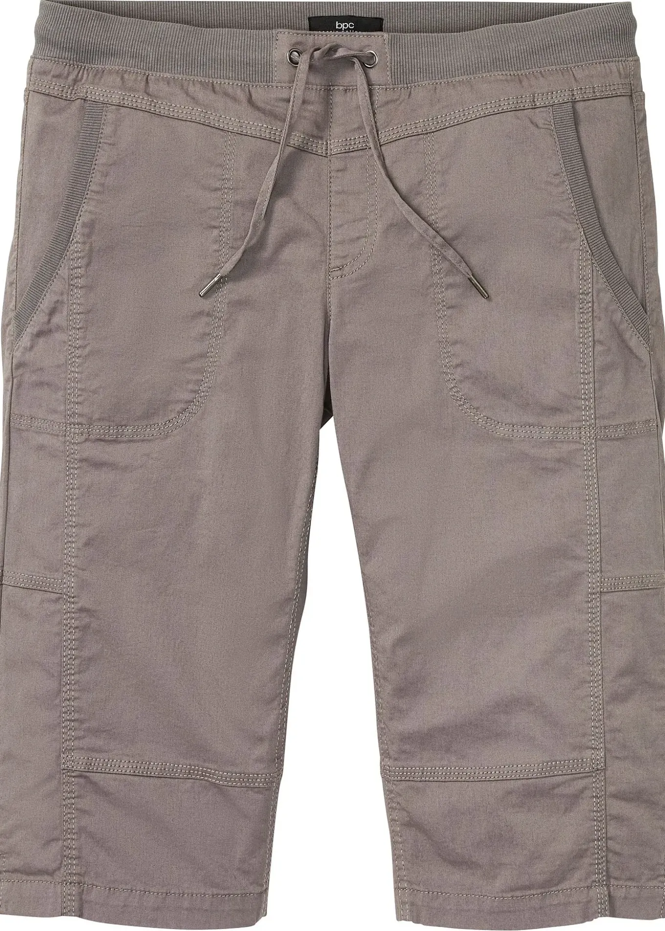 Bermuda long regular à taille élastiquée