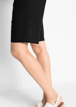 Bermuda paper touch en coton à taille confortable