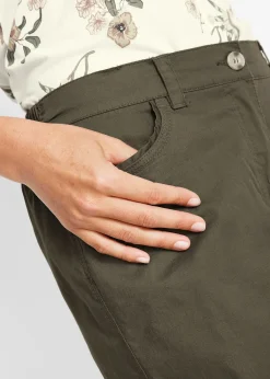 Bermuda paper touch en coton à taille confortable