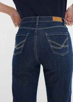 Bermuda slim en jean, taille haute