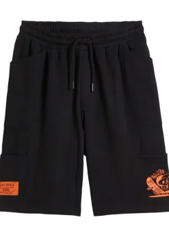 Bermuda sweat 100% coton, poches cargo