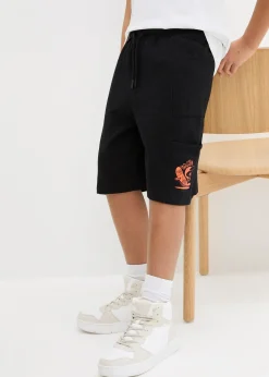 Bermuda sweat 100% coton, poches cargo