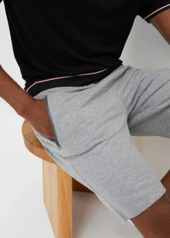 Bermuda sweat avec poches latérales zippées