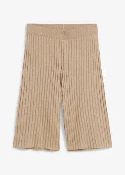 Bermuda taille haute en maille de viscose mélangée