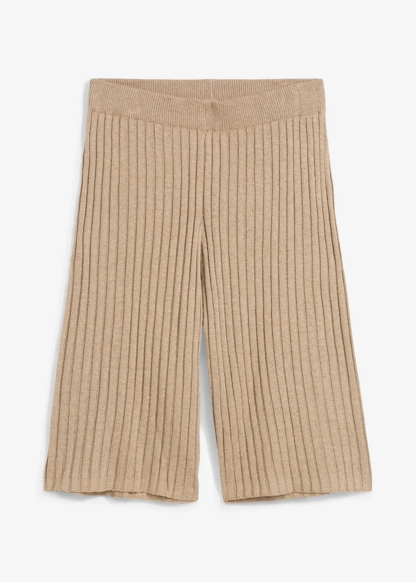 Bermuda taille haute en maille de viscose mélangée