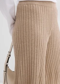 Bermuda taille haute en maille de viscose mélangée