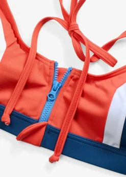 Bikini avec brassière zippée (ens. 2 pces)