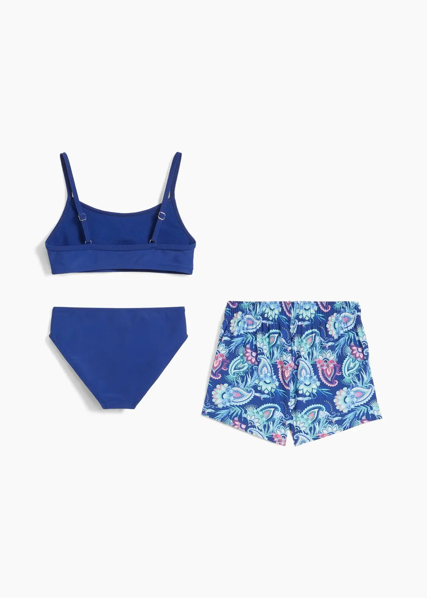 Bikini et short de bain (ens. 3 pces)