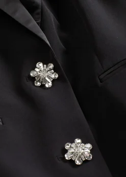 Blazer à boutons bijoux