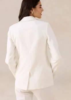 Blazer à boutons décoratifs