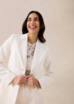 Blazer à boutons décoratifs