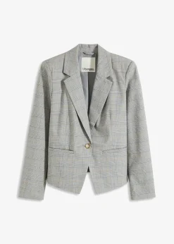 Blazer à carreaux écossais