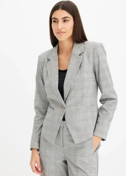 Blazer à carreaux écossais