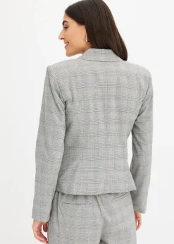 Blazer à carreaux écossais