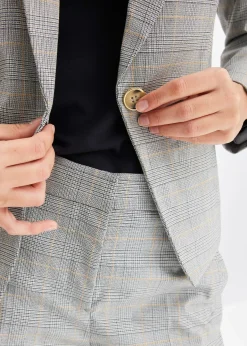 Blazer à carreaux écossais