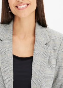 Blazer à carreaux écossais