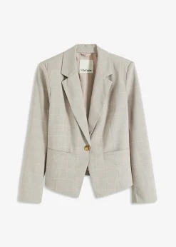 Blazer à carreaux écossais