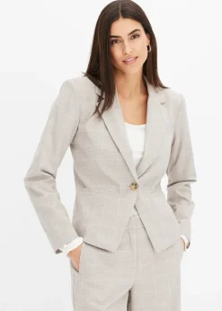 Blazer à carreaux écossais