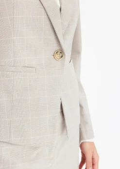 Blazer à carreaux écossais